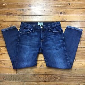 𝅺CURRENT Elliott jeans The flying medium rise mid ankle distressed size 26